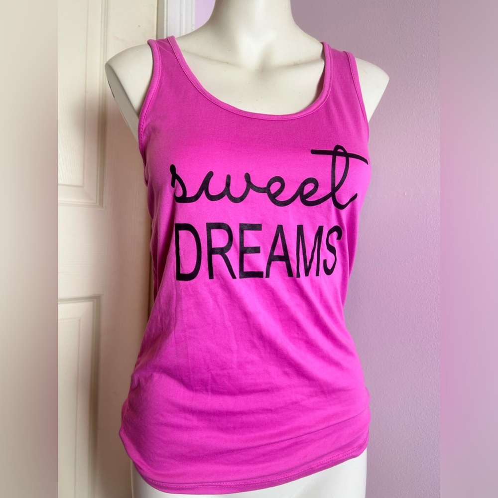 Sweet dreams back knot tank top